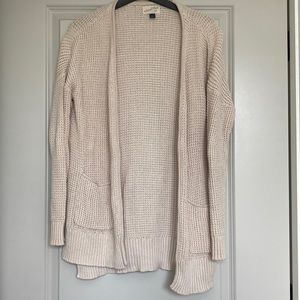Long cream cardigan